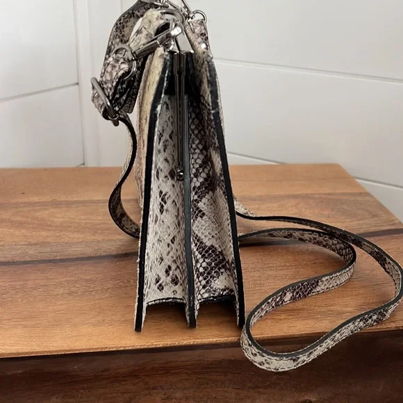 Vintage python embossed leather, made in Italy - Picture 7 of 17